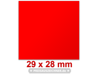 Preisetiketten Größe 29 × 28 mm